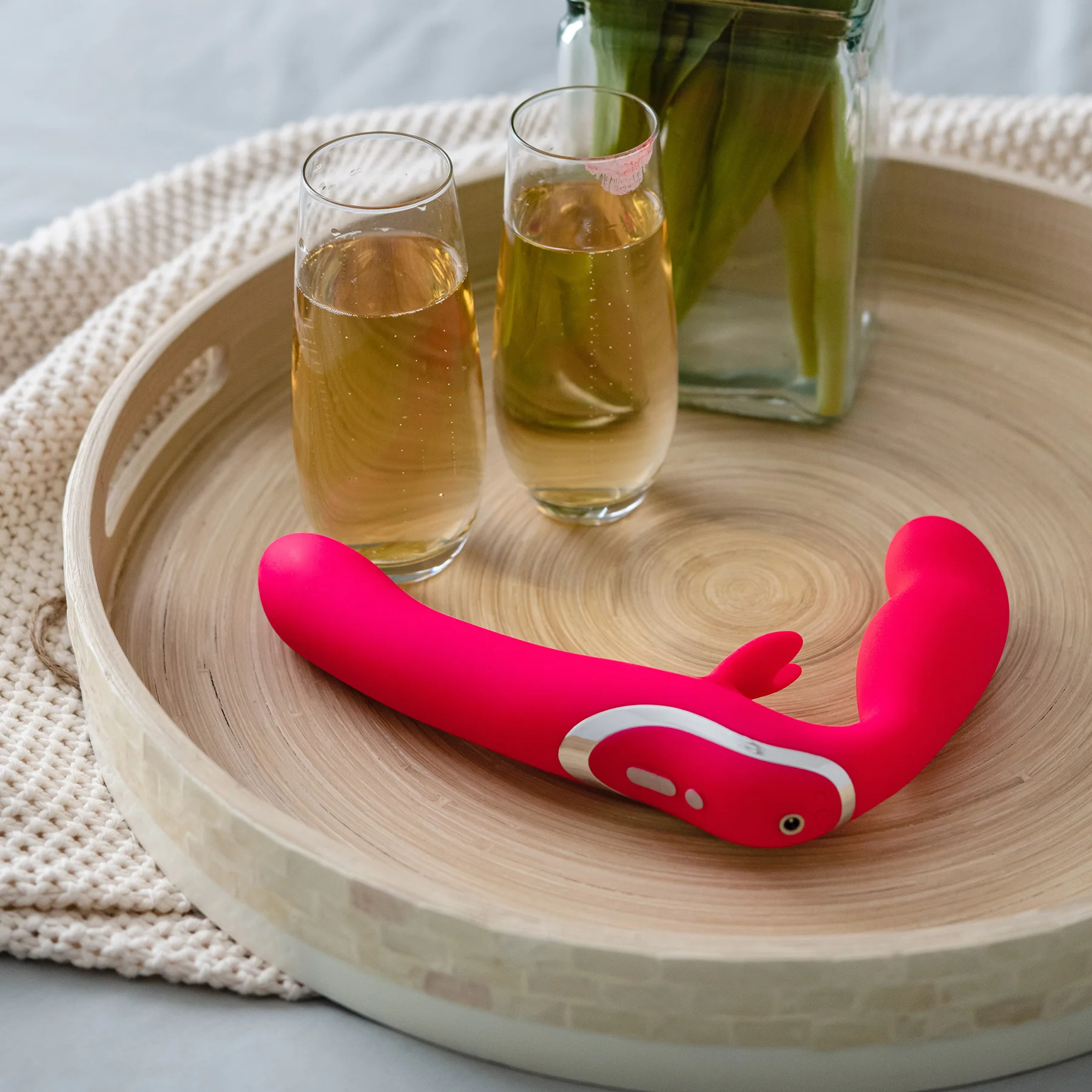 Strapless Strap-On Silicone Rabbit Vibrator By Happy Rabbit® - Image 6