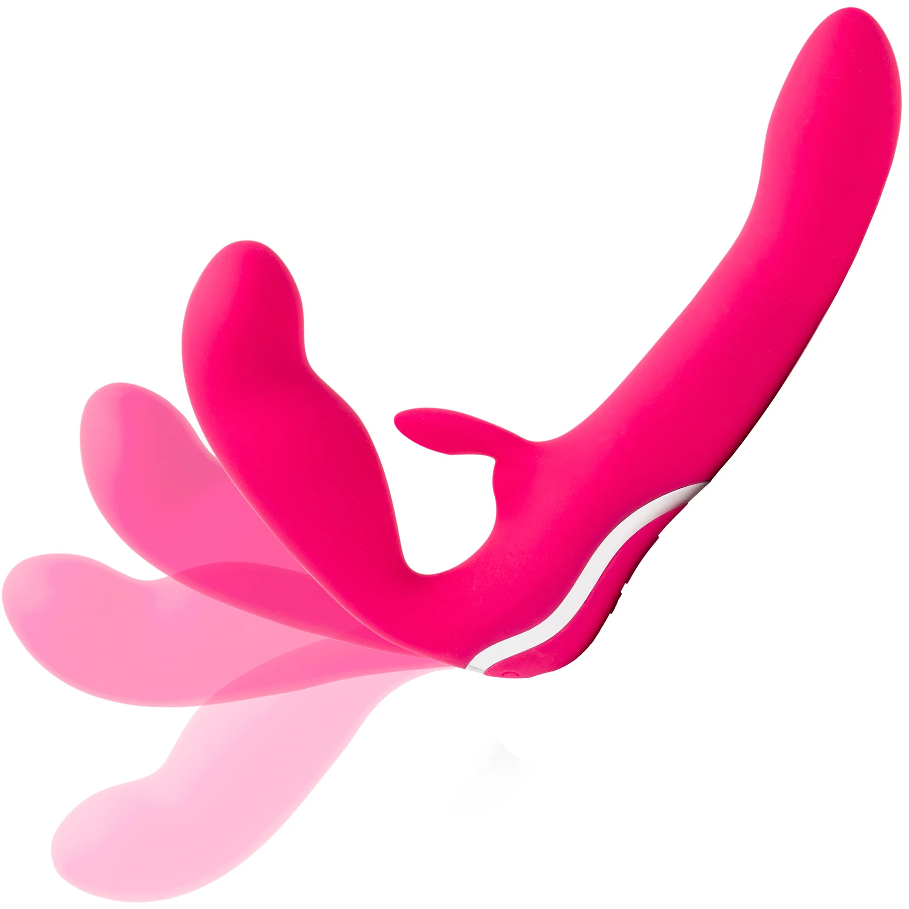 Strapless Strap-On Silicone Rabbit Vibrator By Happy Rabbit® - Image 7