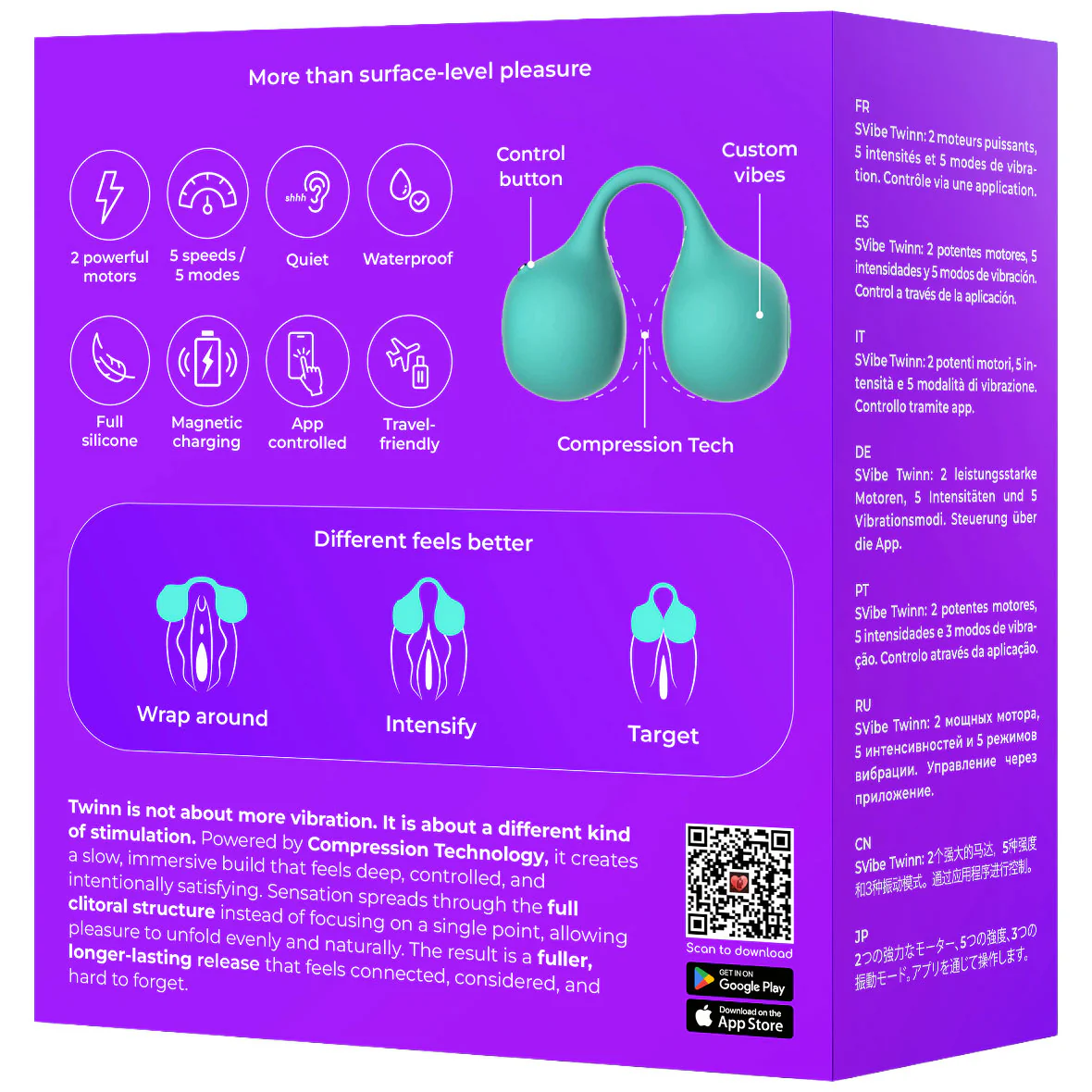 SVibe Snail Twinn Silicone Clit Hugging Vibrator - Image 6