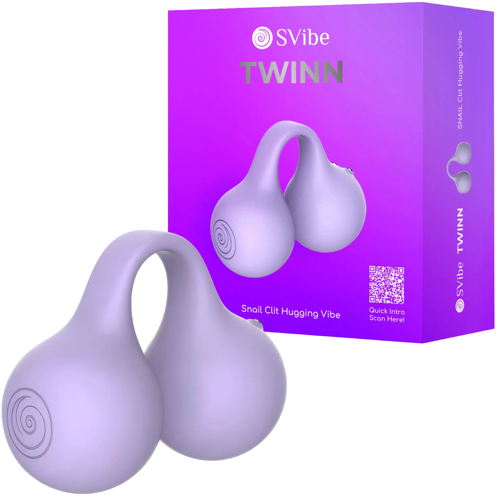 SVibe Snail Twinn Silicone Clit Hugging Vibrator - Image 8
