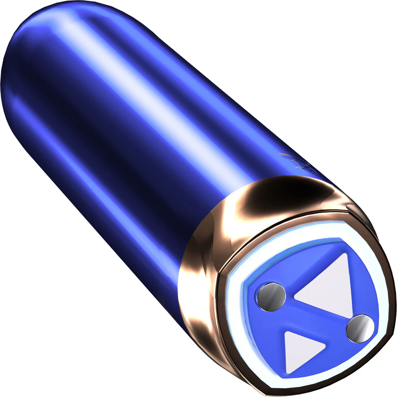 Swan Maximum Rechargeable Waterproof Bullet Vibrator With Silicone Comfy Cuff – Blue - Image 5