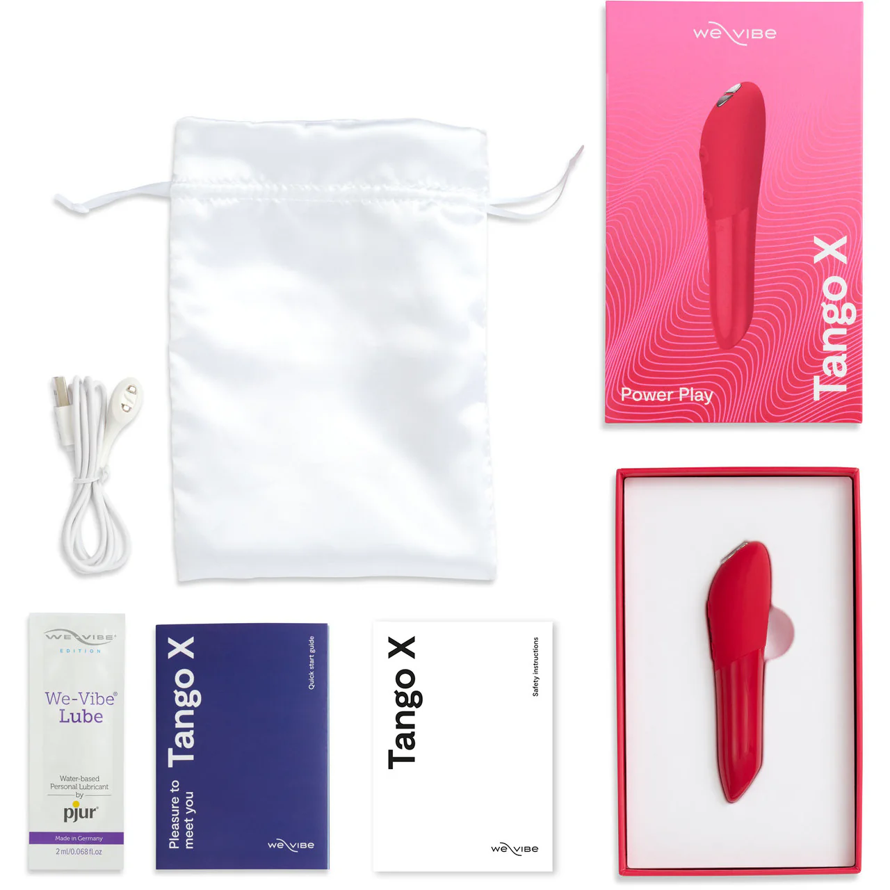 Tango X By We-Vibe Powerful Waterproof Discreet Bullet Vibrator - Cherry Red - Image 7