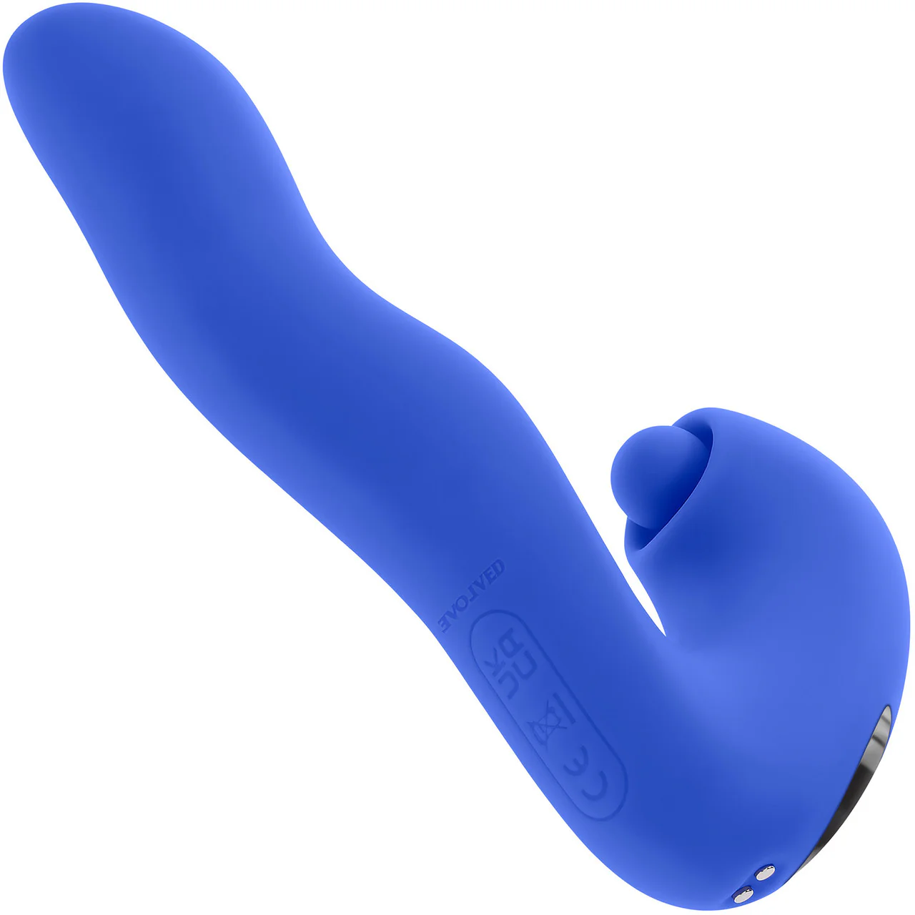 Tappity Tap Rechargeable Waterproof Silicone Dual Stimulation Vibrator By Evolved Novelties - Image 2