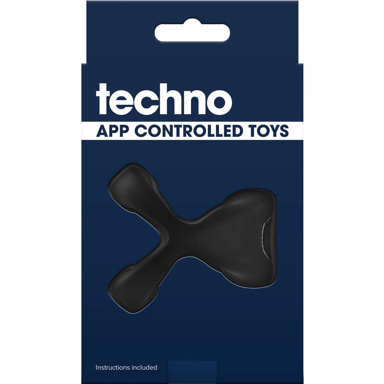Techno Strobe Rechargeable Silicone App Controlled Vibrating Cock Ring By NS Novelties - Black - Image 4
