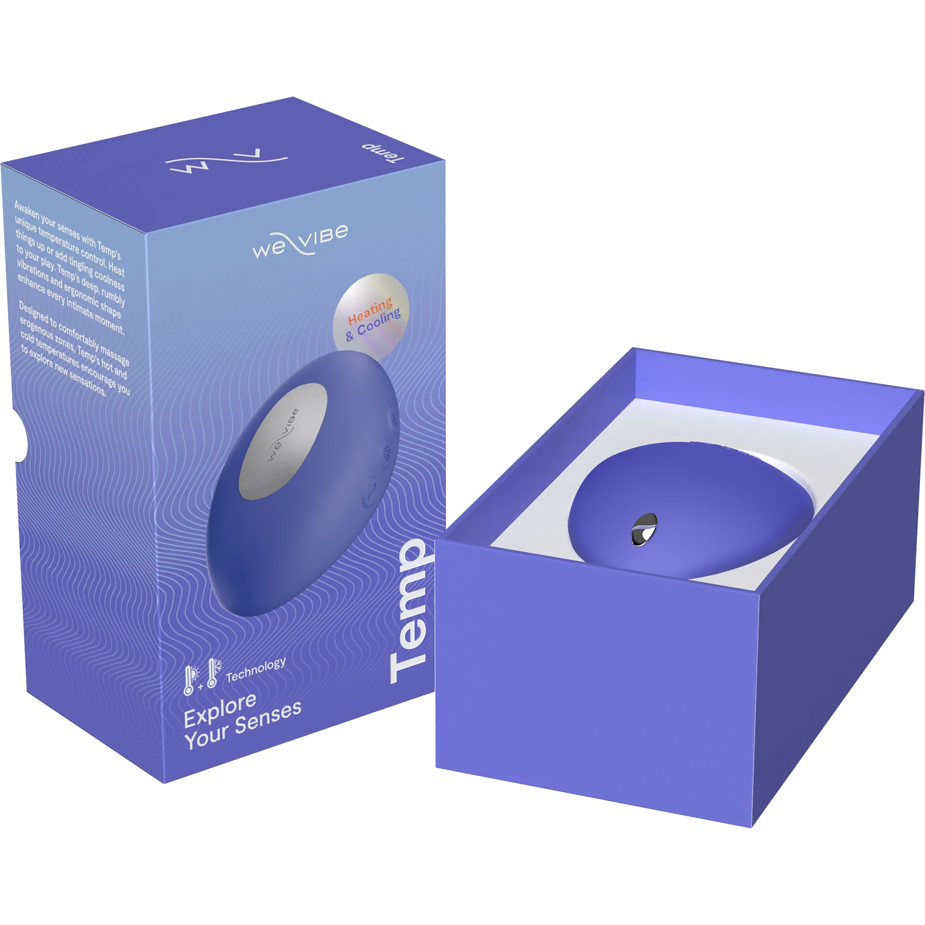 Temp By We-Vibe Heating & Cooling Rechargeable Silicone Lay-On Vibrator - Image 21