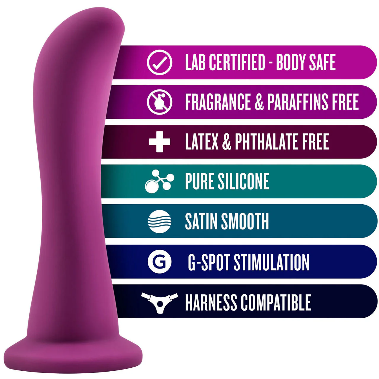 Temptasia Bellatrix Silicone Dildo by Blush Novelties - Plum - Image 6