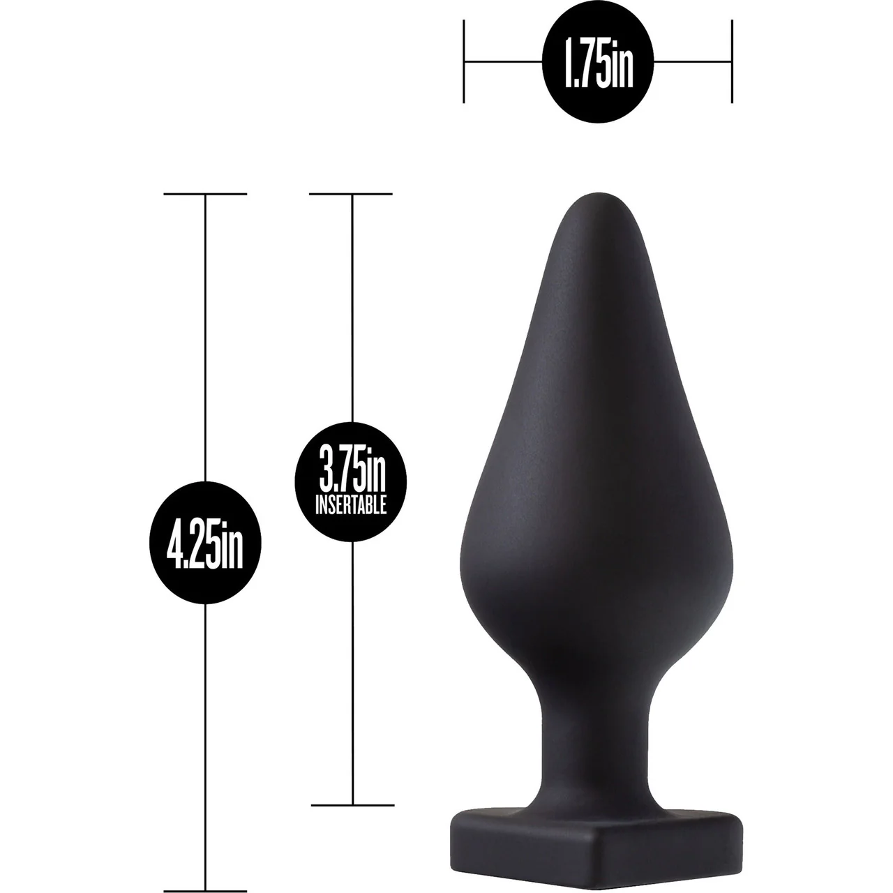 Temptasia Fuck Me Silicone Butt Plug By Blush - Black - Image 3