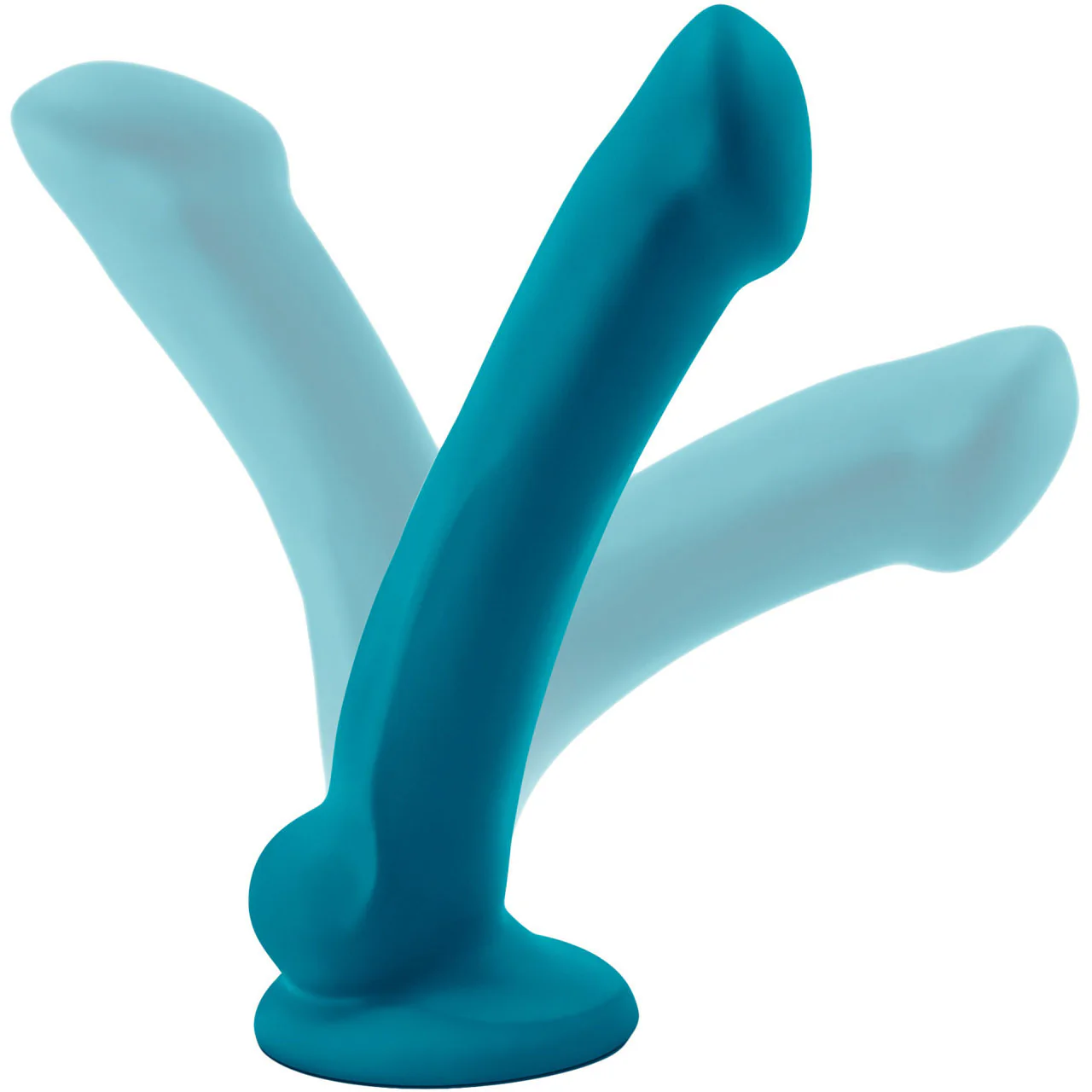 Temptasia Reina Silicone Dildo by Blush Novelties - Teal - Image 5