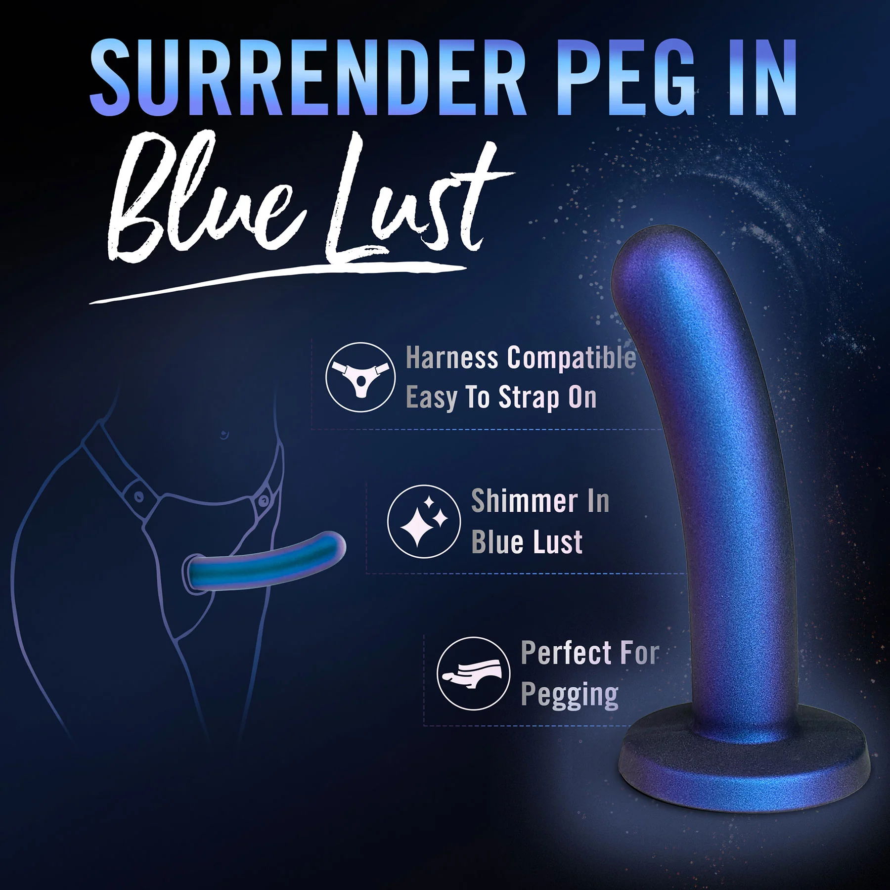 Temptasia Surrender Peg Silicone Dildo By Blush - Image 7