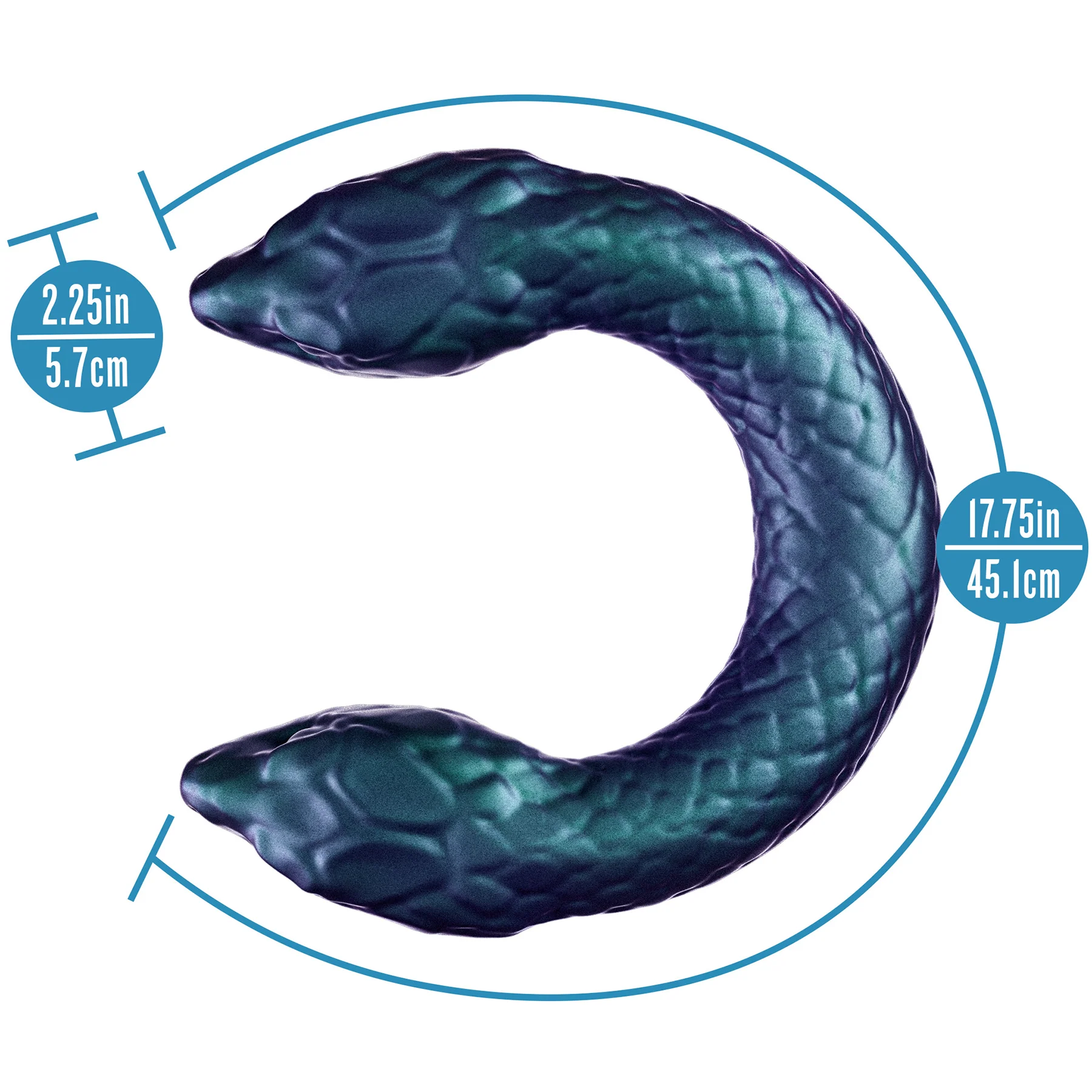Temptasia Twin Python Silicone Double-Ended Posable Dildo - Image 12