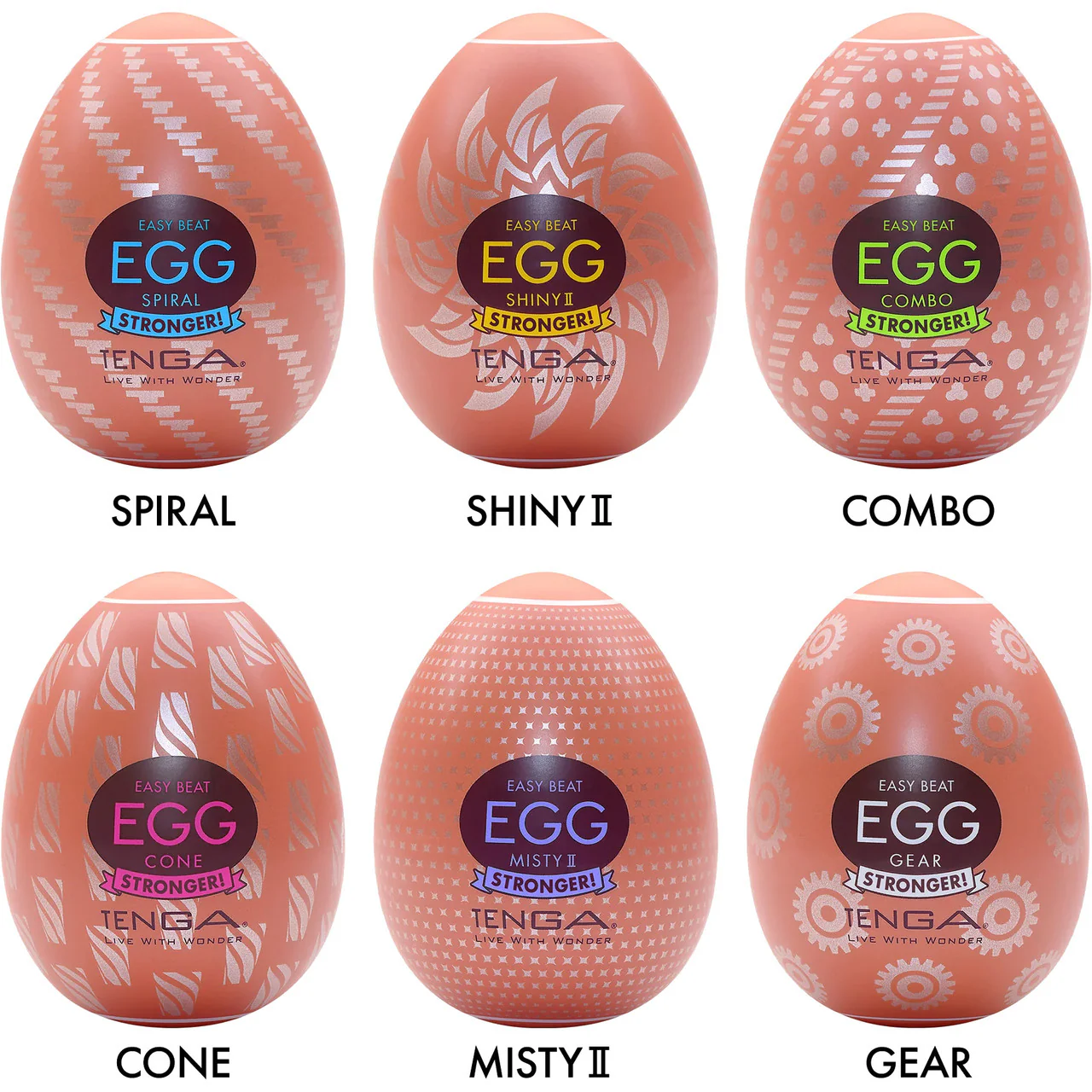 Tenga EGG Penis Masturbator Variety Six Pack - Hard Boiled Edition II - Image 4