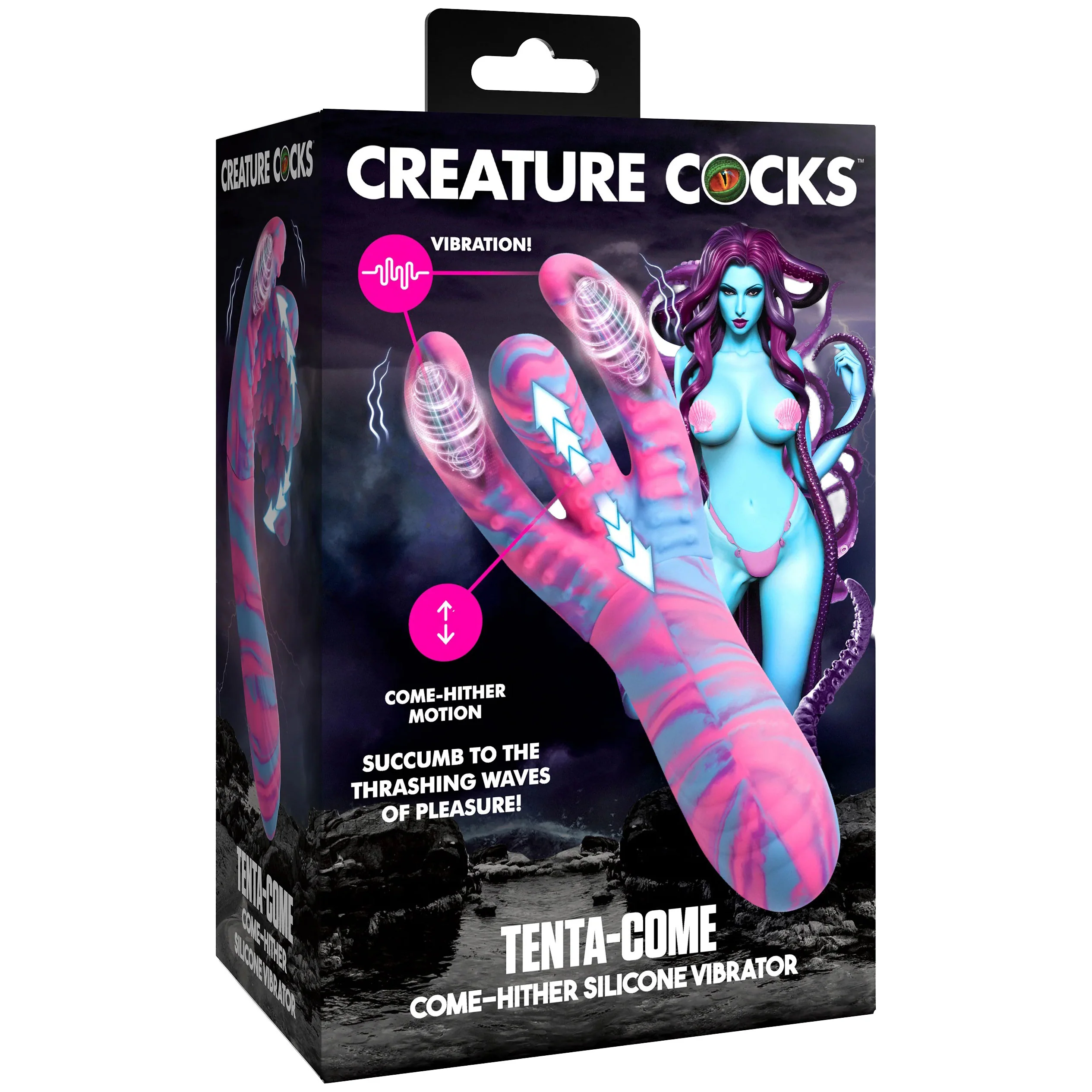 Tenta-Come Come-Hither Tentacle Silicone Vibrator By Creature Cocks - Image 7