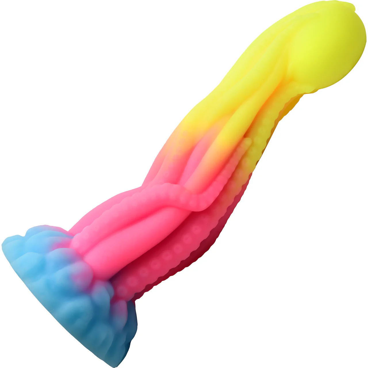 Tenta-Glow 8.5" Silicone Glow In The Dark Suction Cup Dildo By Creature Cocks - Image 3