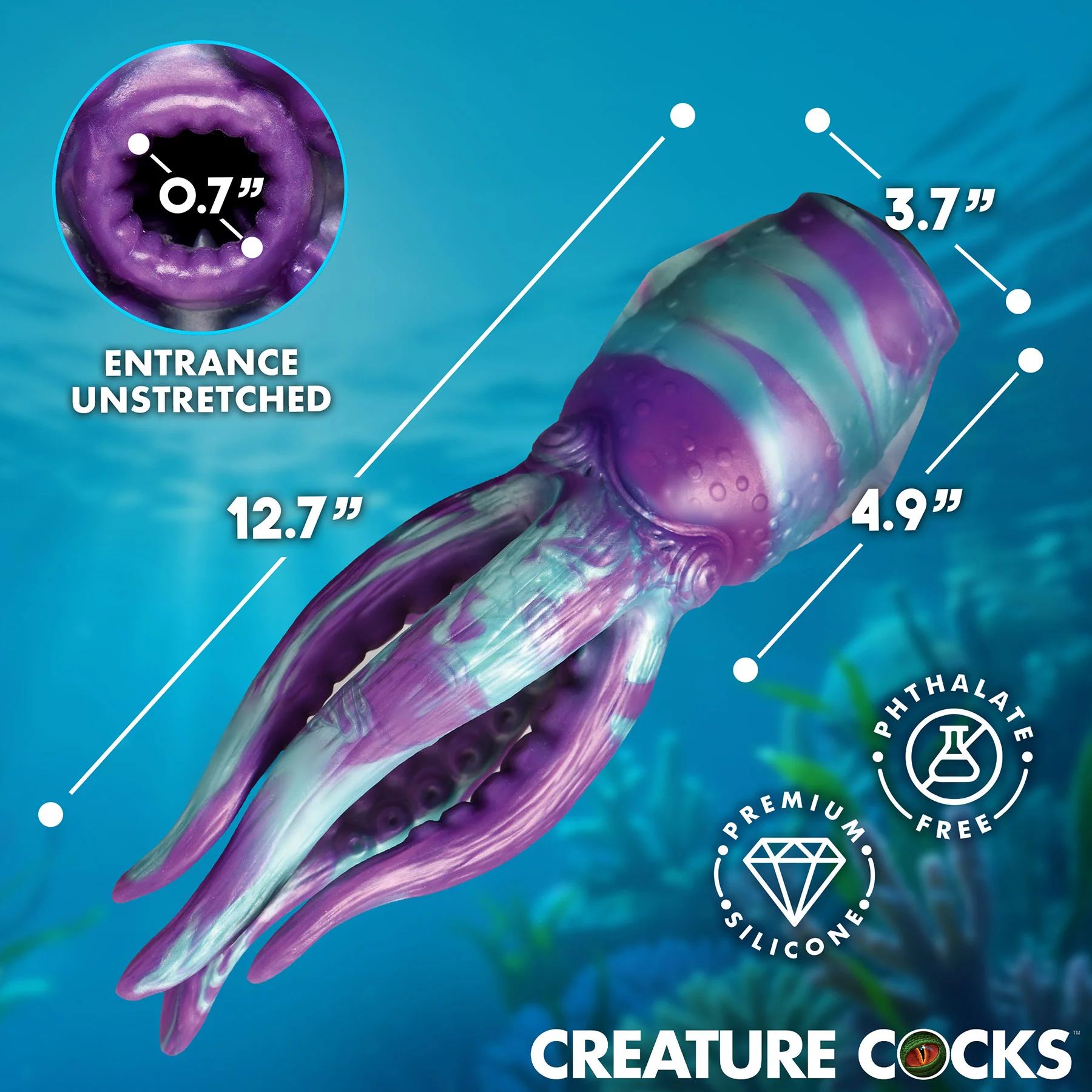 Tenta Stroke Silicone Penis Masturbator By Creature Cocks - Image 7