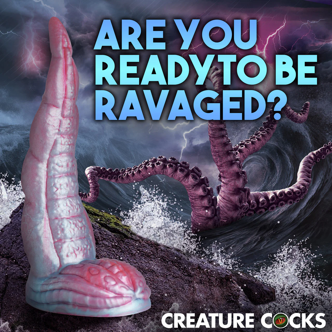 Tentacle Cock 8.25" Silicone Suction Cup Dildo By Creature Cocks - Image 9