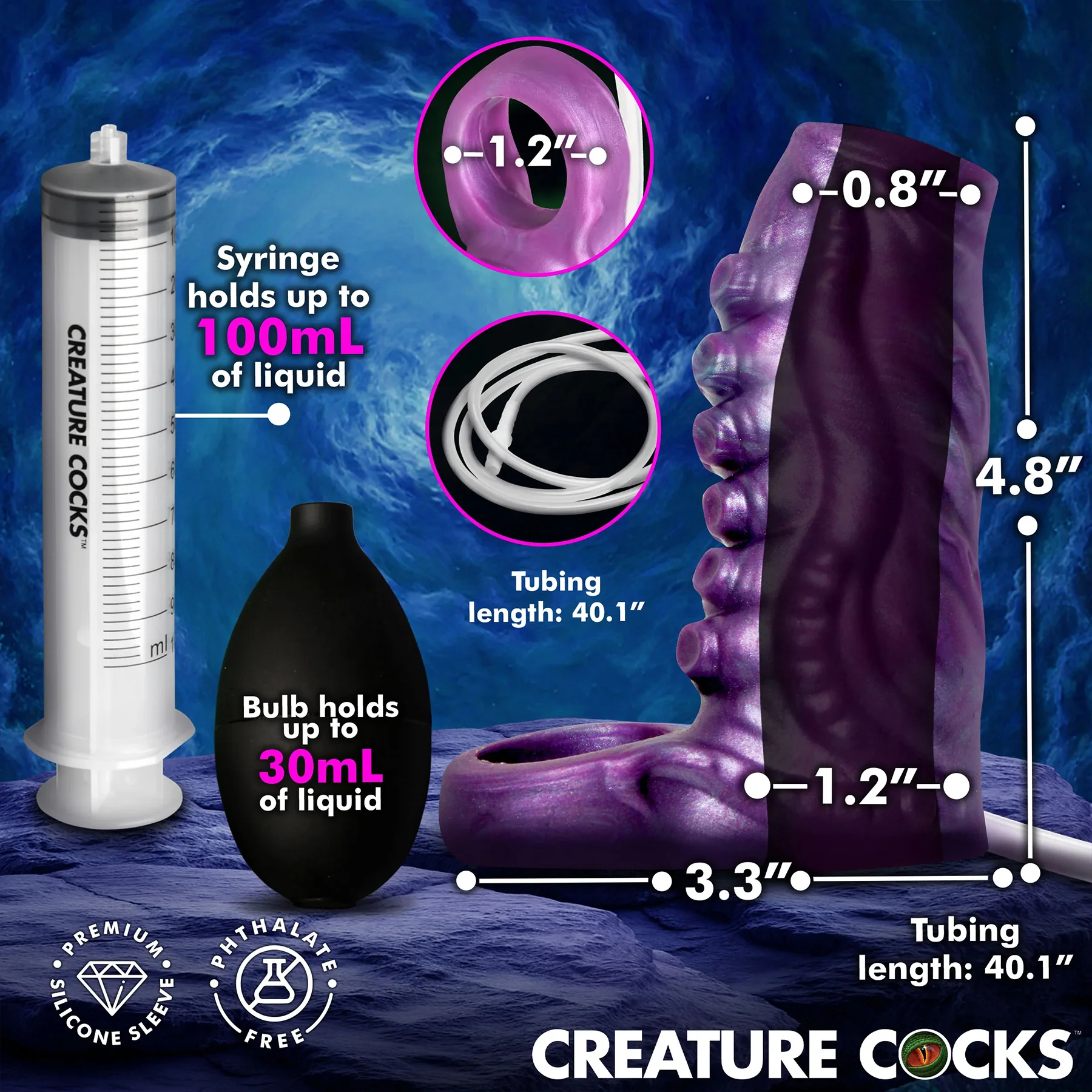 Tentacle Squirting Silicone Penis Enhancer By Creature Cocks - Image 17