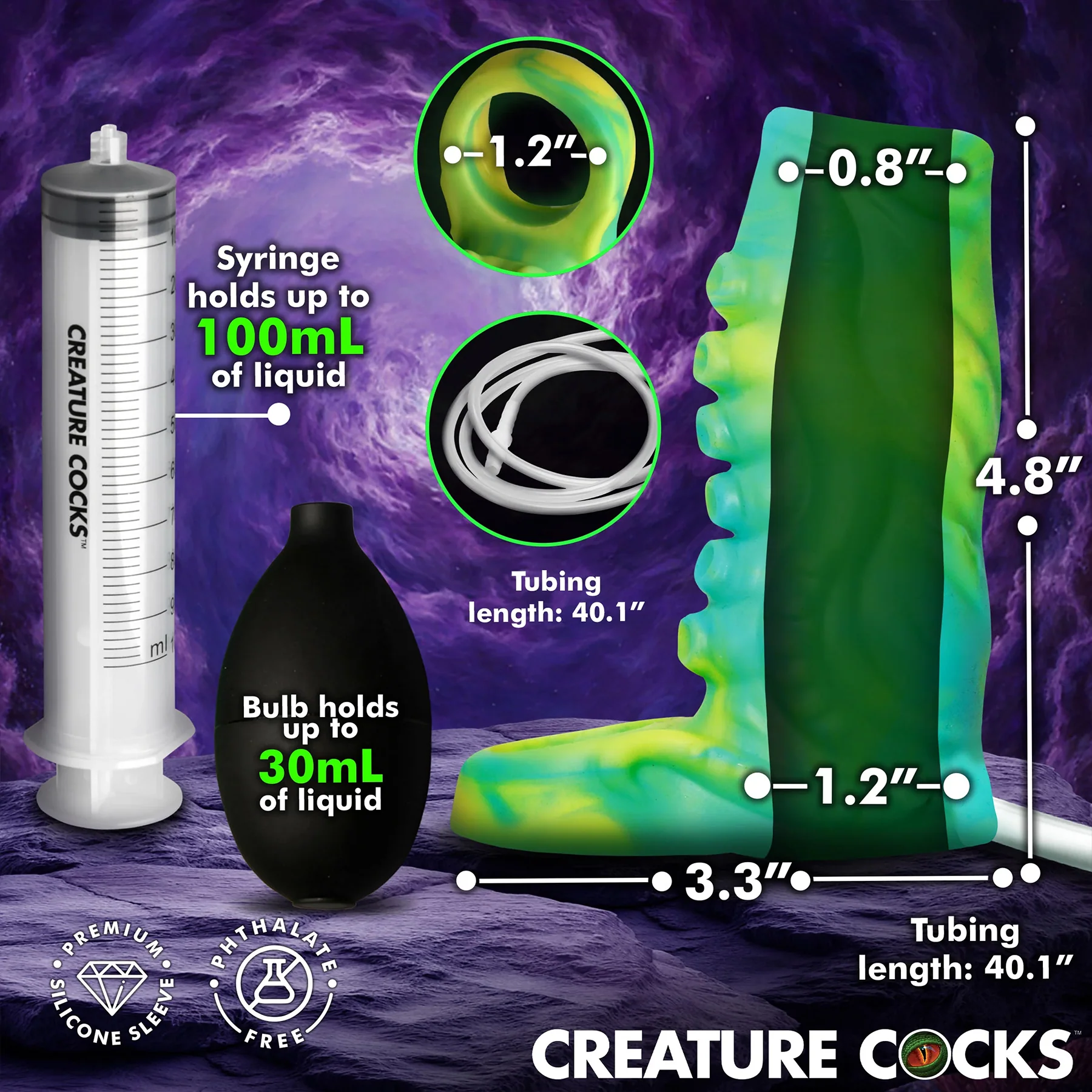 Tentacle Squirting Silicone Penis Enhancer By Creature Cocks - Image 5