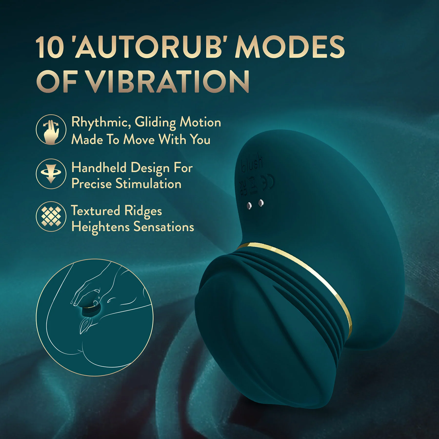 The Blush Collection Riana AutoRub™ Deep Clitoral Stimulator - Image 2