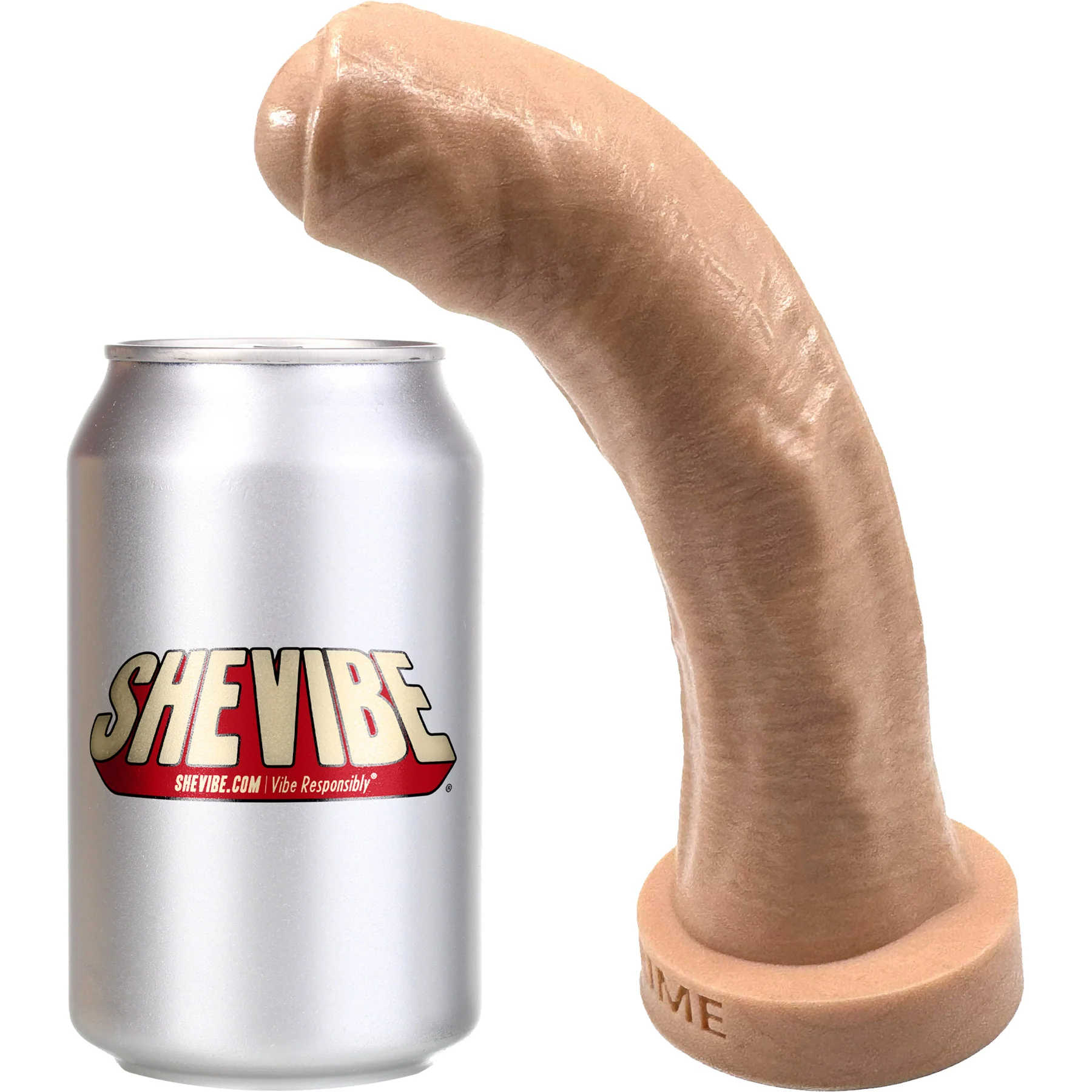 The Dulce Uncut Realistic Large 7.5" Silicone G-Spot Dildo By Uberrime - Image 8