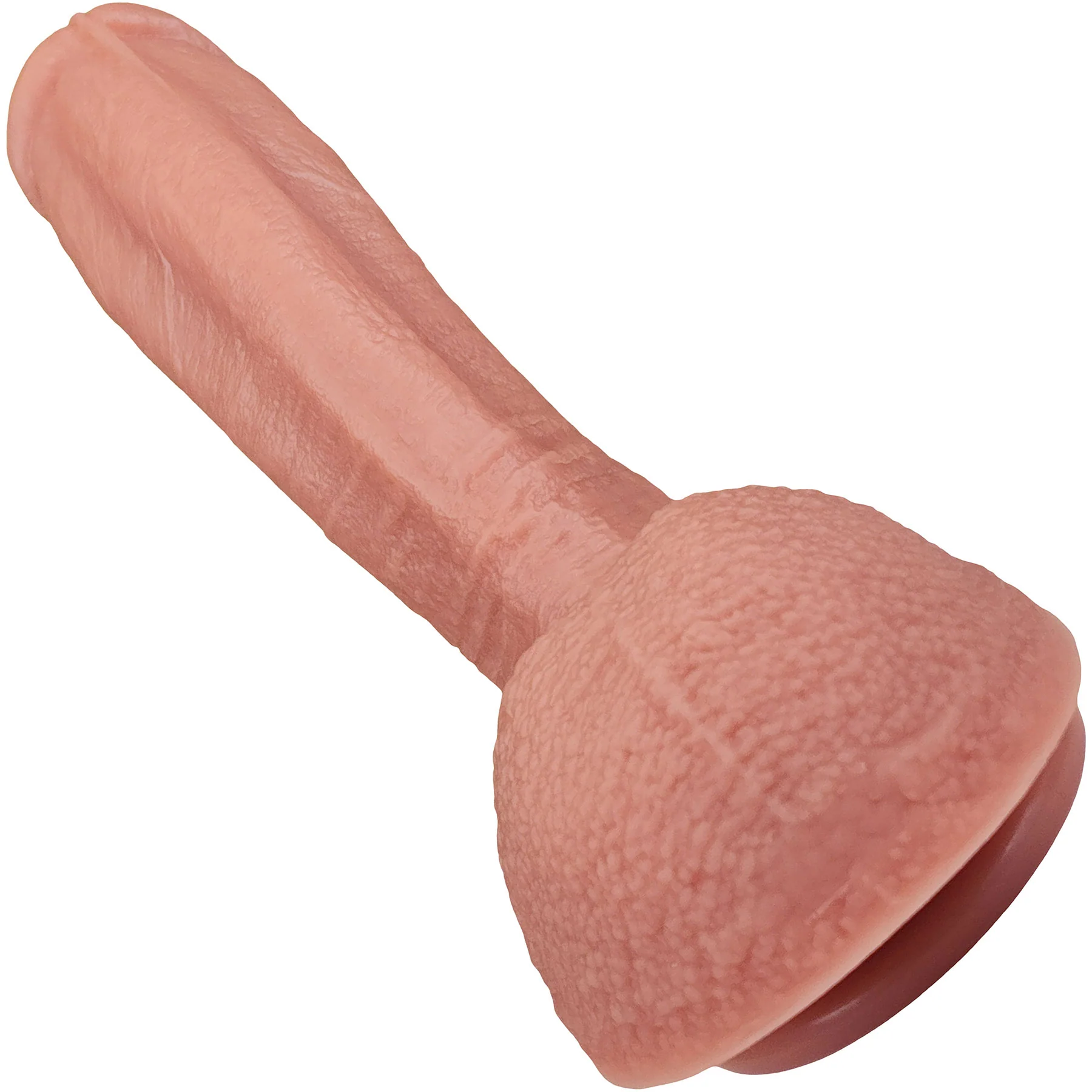 The Goalie 5.25 Inch Silicone Realistic Dual Density Dildo With Balls & Suction Cup Base By Fukena - Image 4