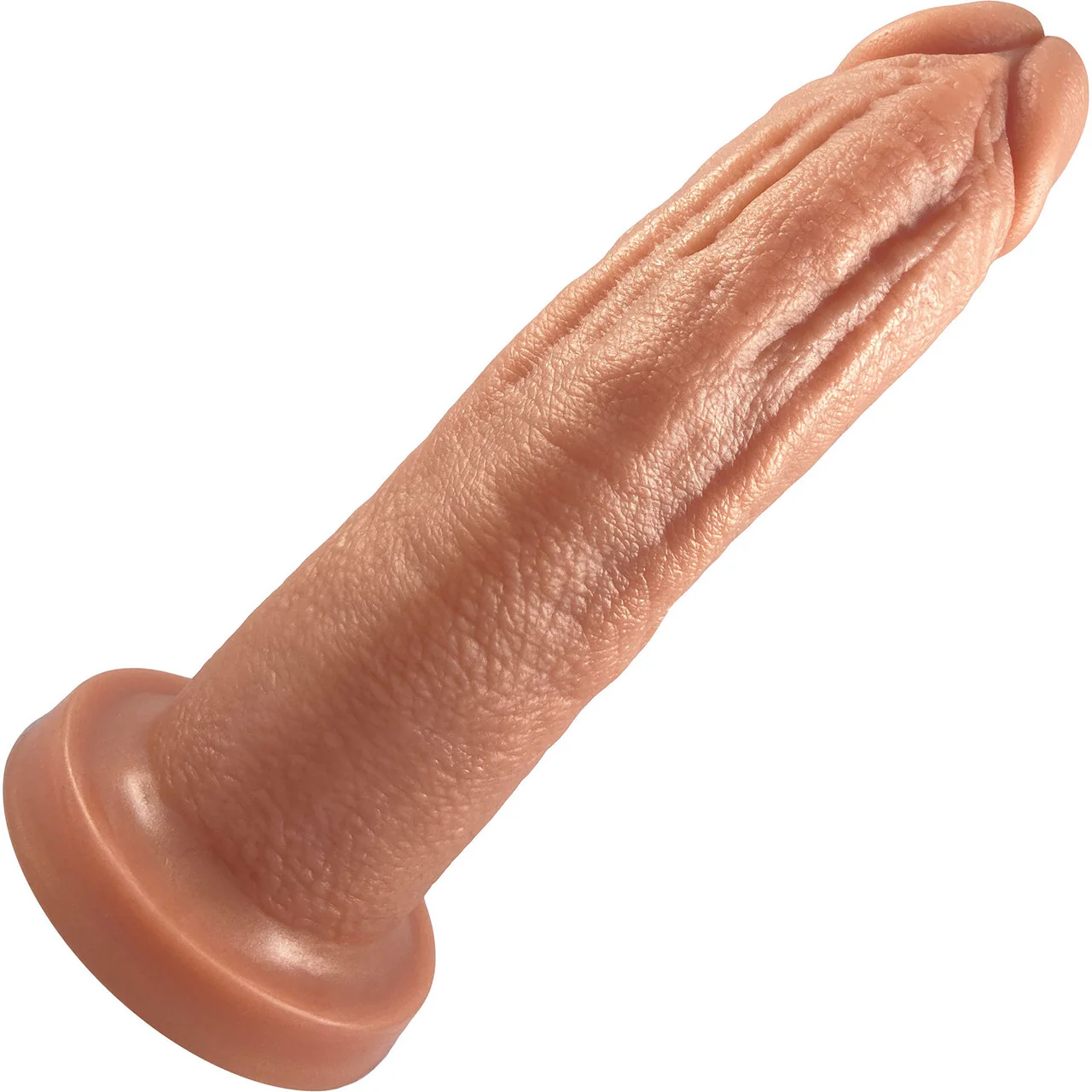 The Maximus Giant 8.75" Platinum Silicone Ultrarealistic Dildo By Uberrime - Caramel - Image 3