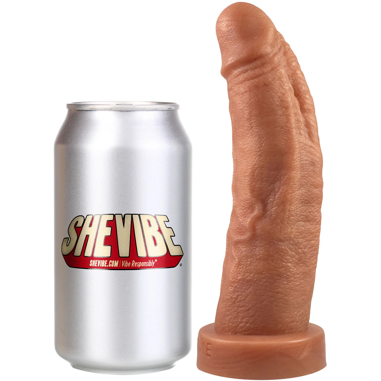 The Maximus Small 6.5" Platinum Silicone Ultrarealistic Dildo By Uberrime - Caramel - Image 6