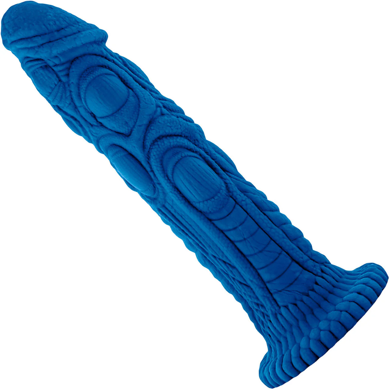 The Realm Draken Silicone Lock On & Harness Compatible Dildo - Blue - Image 2