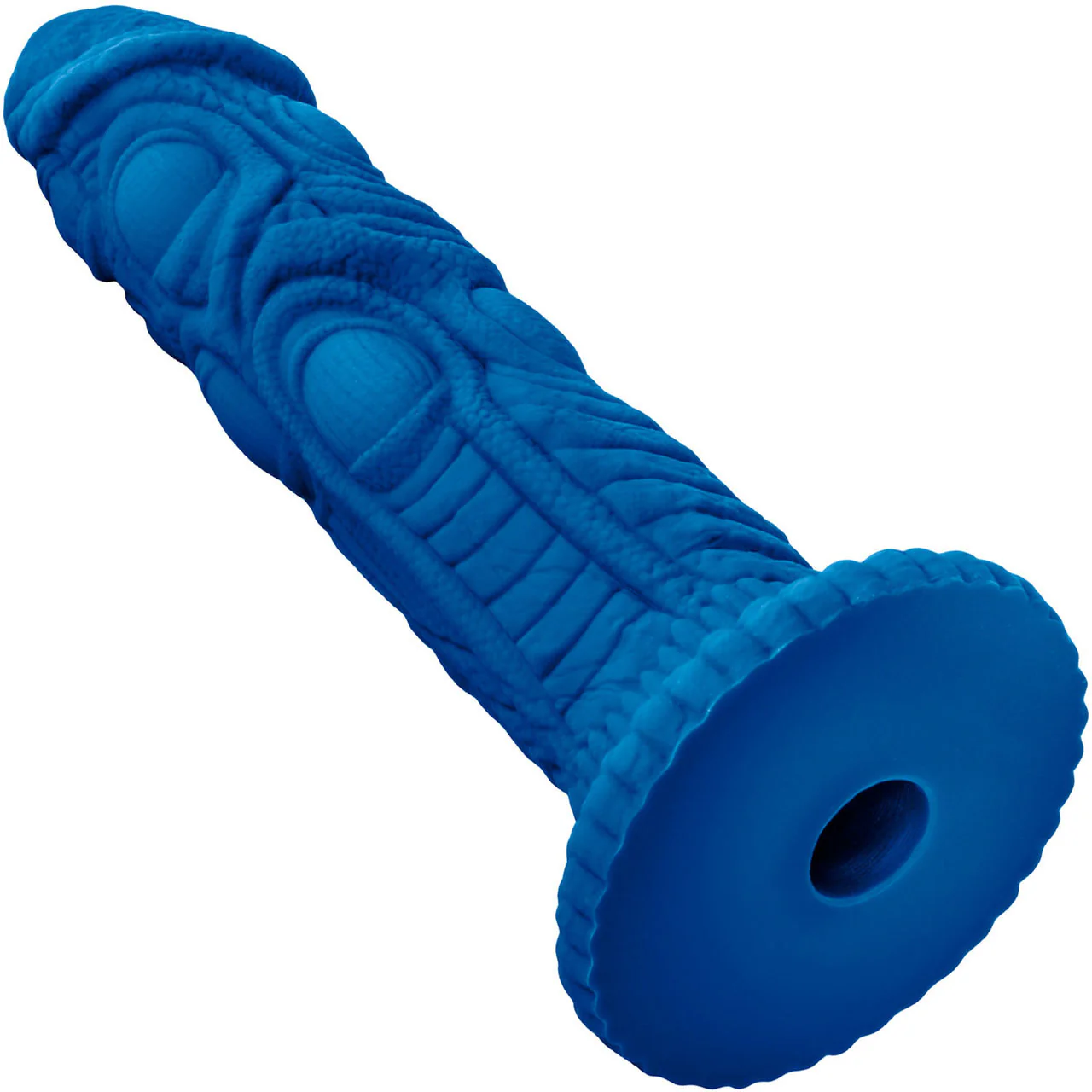 The Realm Draken Silicone Lock On & Harness Compatible Dildo - Blue - Image 4