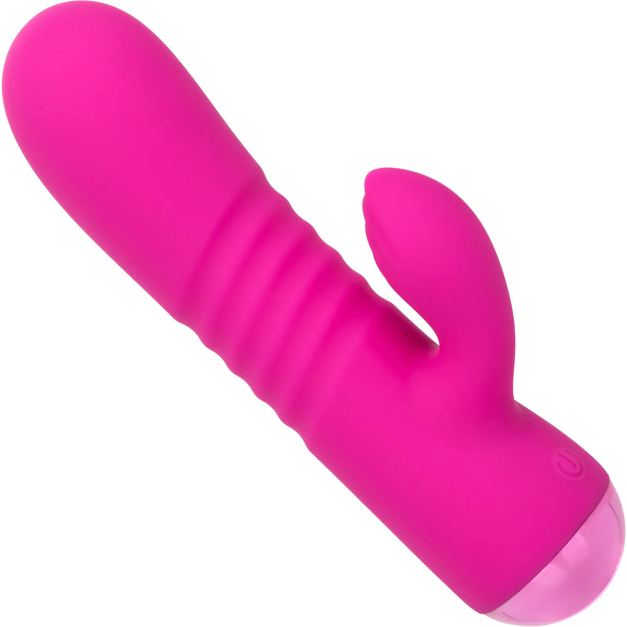 Thicc™ Chubby Honey Rechargeable Waterproof Silicone Dual Stimulation Vibrator By CalExotics - Pink - Image 6