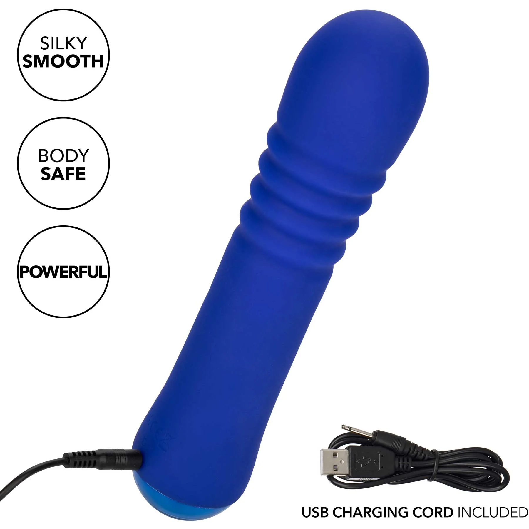 Thicc™ Chubby Rechargeable Silicone Vibrating Thrusting Wand - Image 7