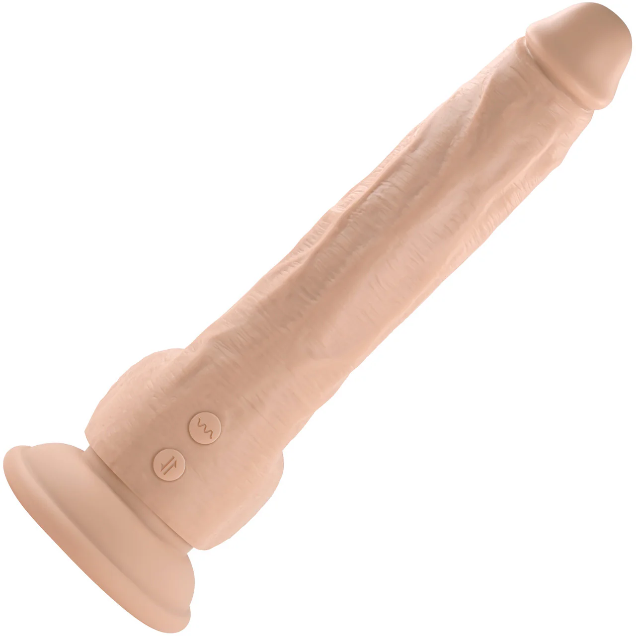 Thrust In Me Silicone Thrusting Vibrating Realistic Dong With Remote By Evolved Novelties - Vanilla - Image 3