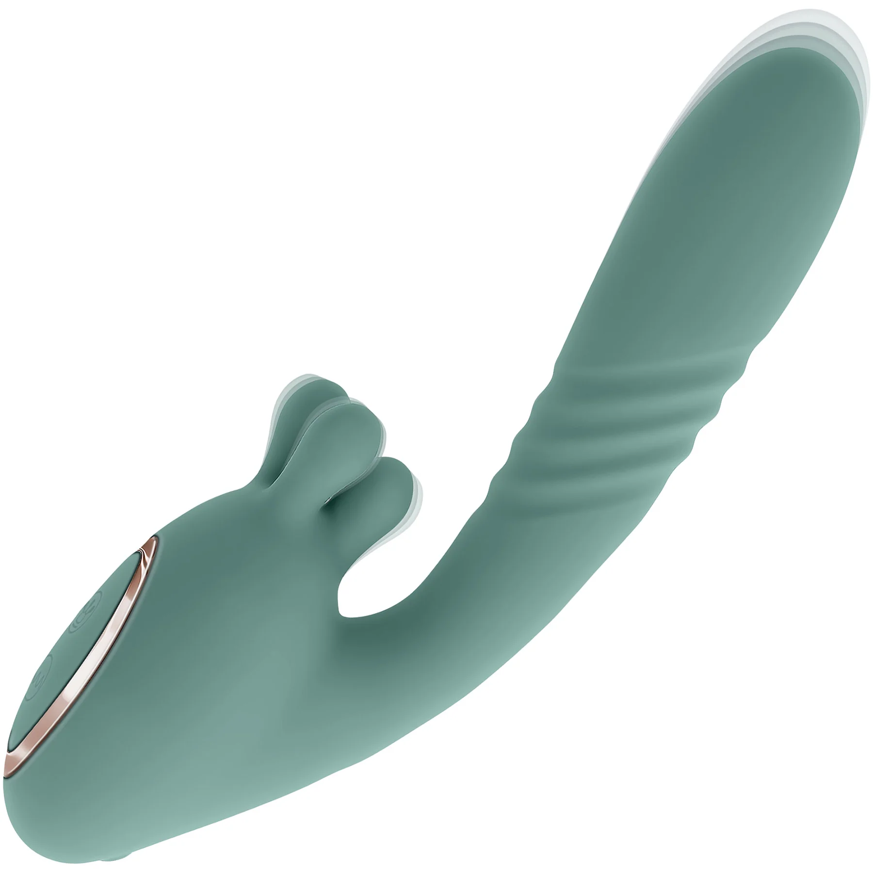 Thrust Into Ecstasy Rechargeable Silicone Rabbit Vibrator By Evolved Novelties - Image 3