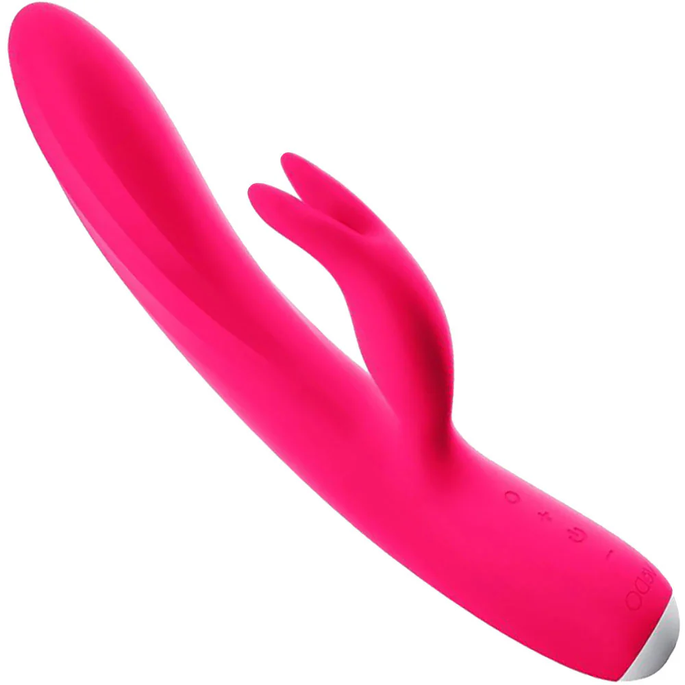 Thumper Bunny Rechargeable Silicone Tapping Dual Vibe Rabbit Vibrator By VeDO - Pink - Image 2