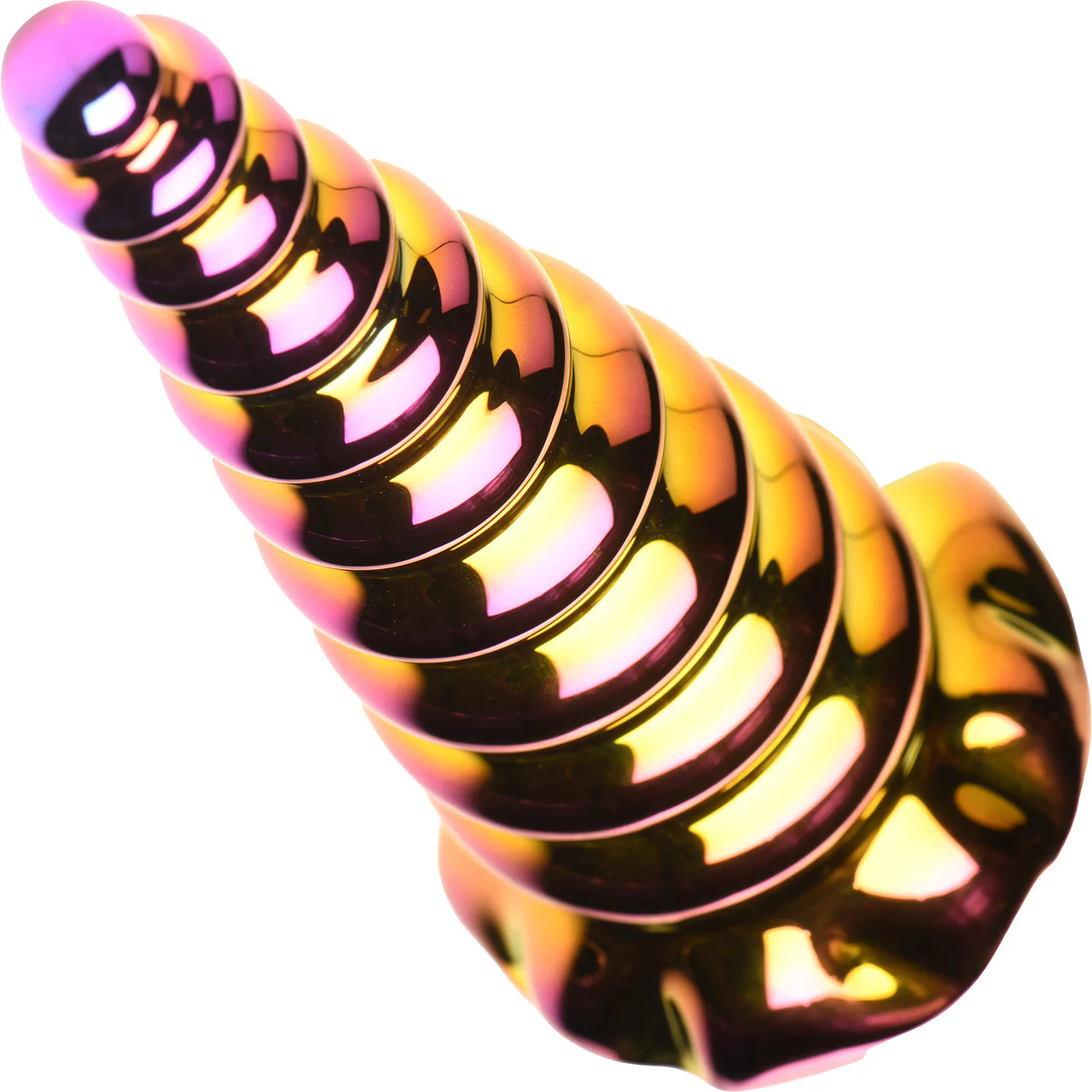 Twilight 6.25" Rainbow Glass Dildo By Creature Cocks - Image 4