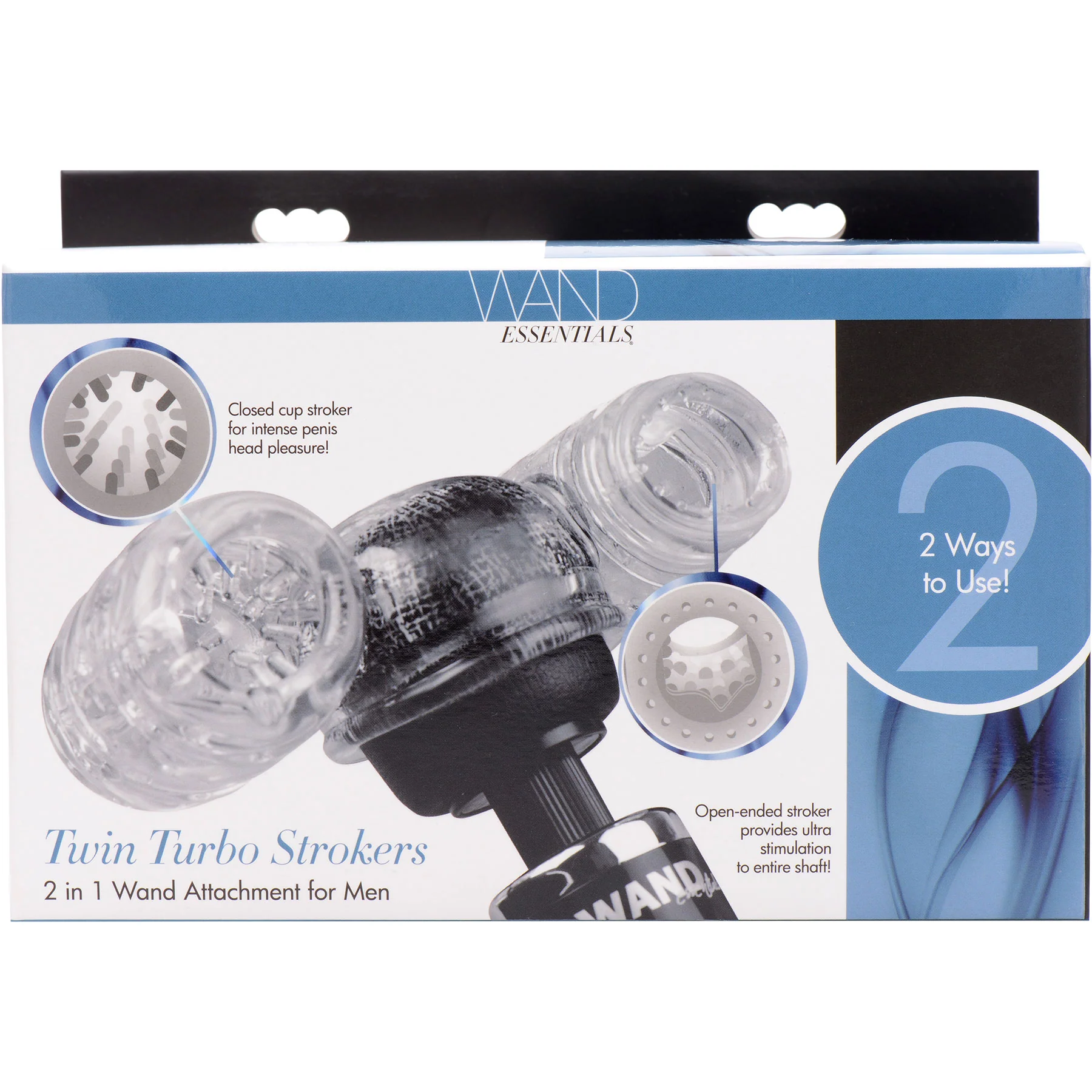 Twin Turbo Strokers 2 in 1 Wand Attachment By Wand Essentials - Image 14