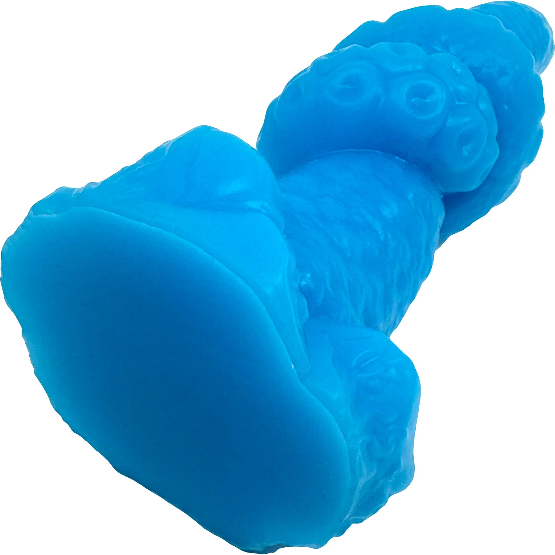 Uncover Creations Tentacle Knot II Glow In The Dark 8" Silicone Fantasy Dildo - Deep Dive Blue - Image 7