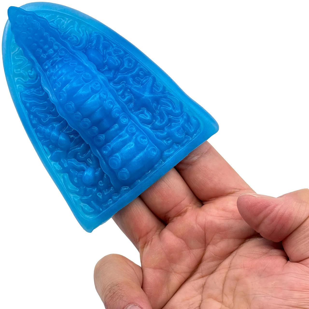 Uncover Creations The Handheld Tentacle Grinder II Silicone Grinding Toy - Electric Blue - Image 2