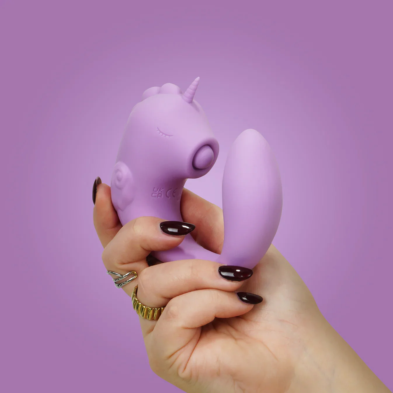 Unihorn C-Horse Marina Lilac Massaging Silicone Clitoral Vibrator - Image 2