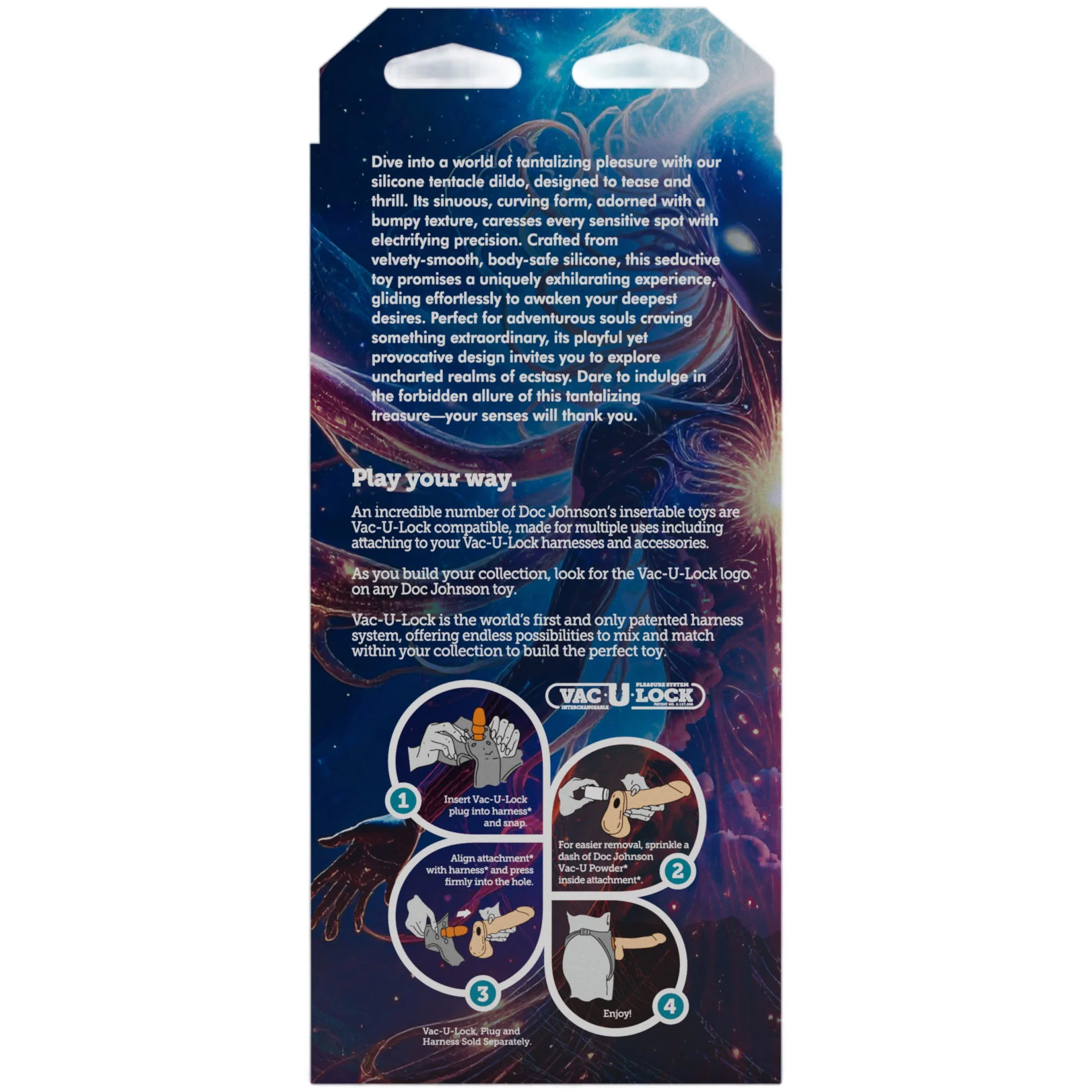 Vac-U-Lock X Fantasy Fuckers Tentacled Traveler 8.5" Silicone Dildo - Image 6
