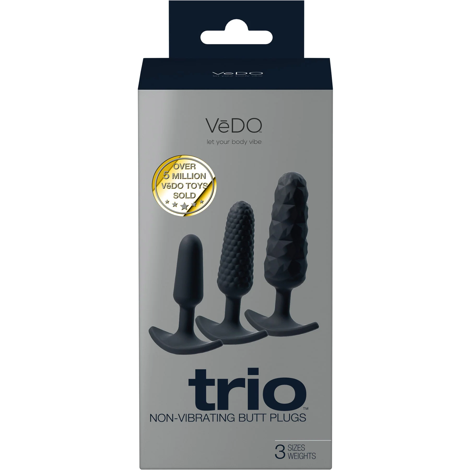 Trio Silicone 3 Piece Anal Plug Set By VeDO - Image 8