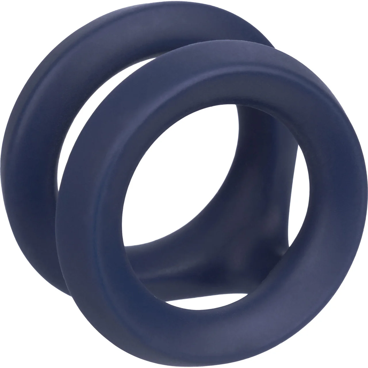 Viceroy Dual Ring Ultra-Soft Silicone Cock Ring By CalExotics - Blue - Image 8