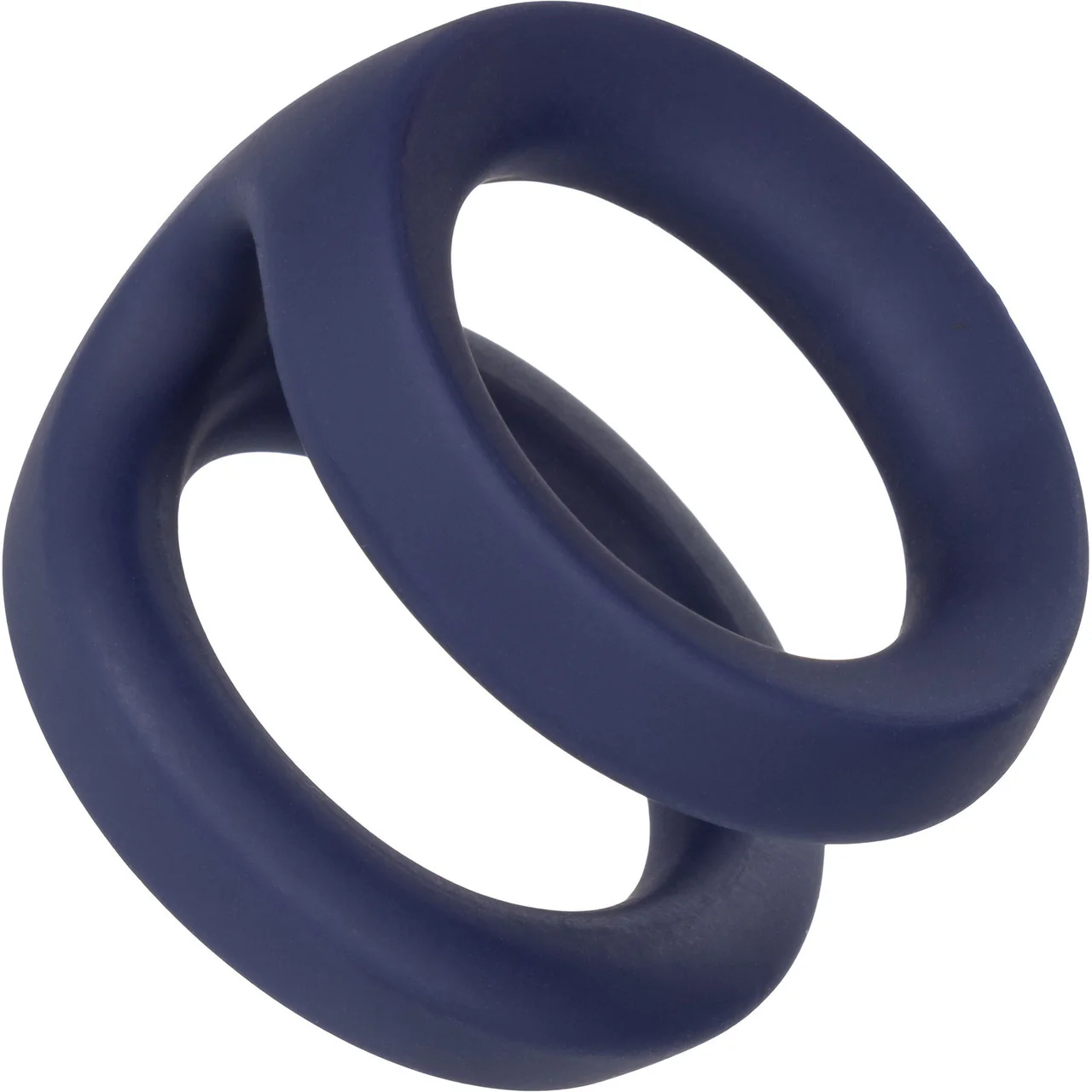 Viceroy Dual Ring Ultra-Soft Silicone Cock Ring By CalExotics - Blue - Image 9