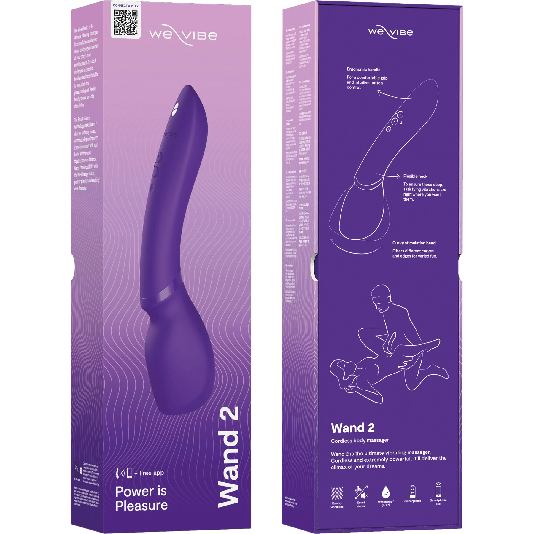 We-Vibe Wand 2 Rechargeable Cordless Silicone Wand Vibrator - Image 13
