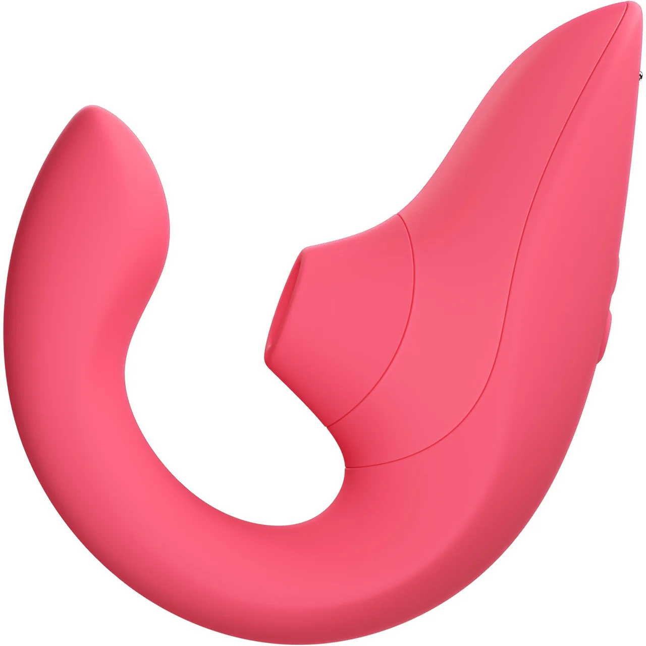 Womanizer Blend Dual Stimulation Vibrator Featuring Pleasure Air Technology - Vibrant Rose - Image 3