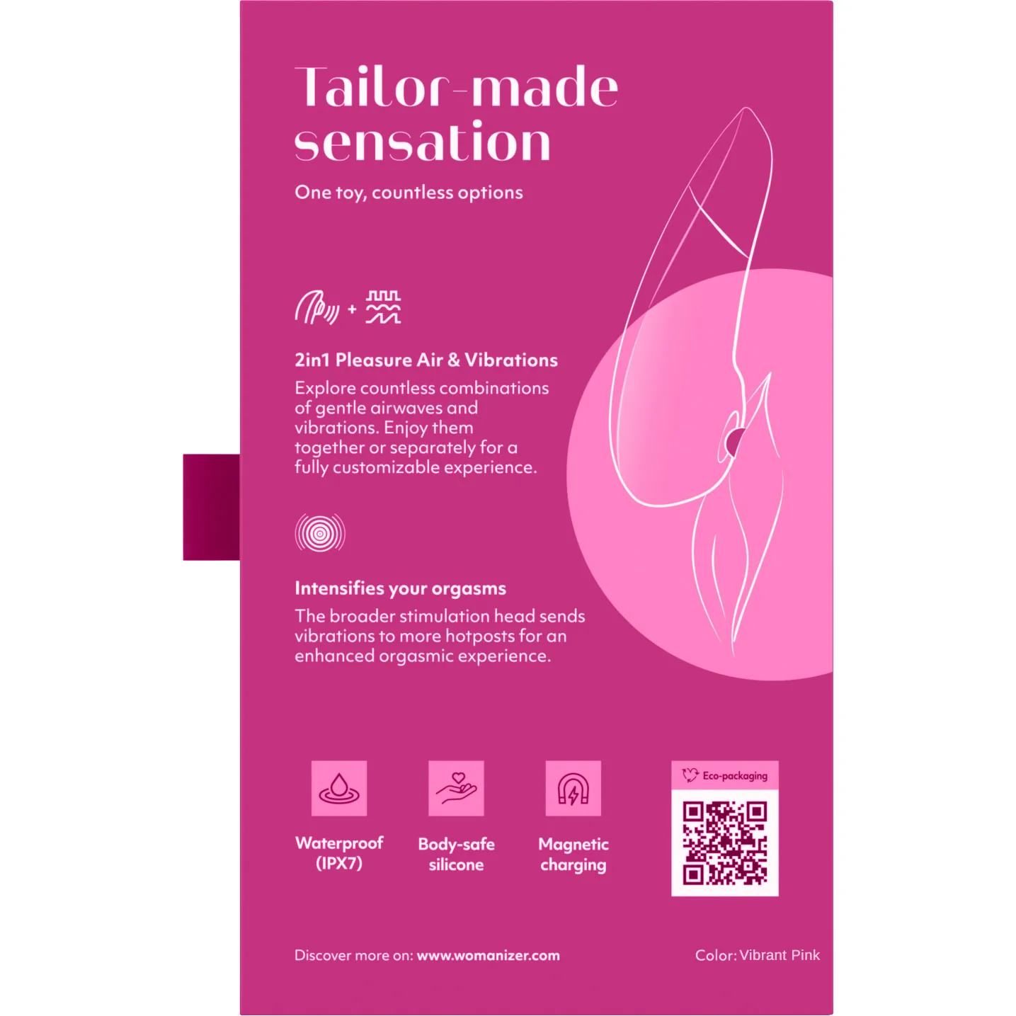 Womanizer Enhance Pleasure Air Clitoral Stimulator With Vibration - Image 19