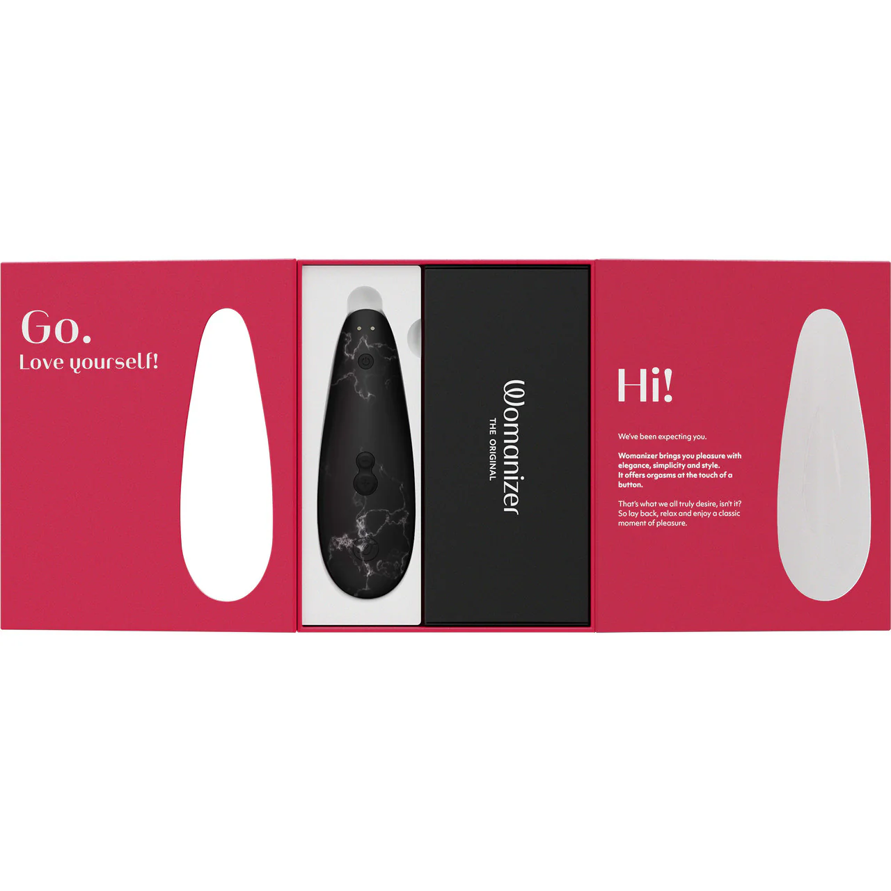 Womanizer Marilyn Monroe Special Edition Pleasure Air Clitoral Stimulator - Black Marble - Image 12