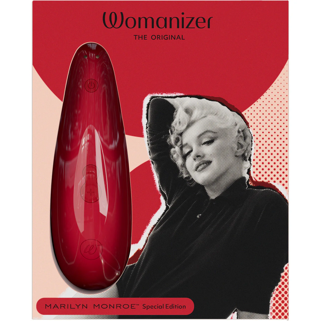 Womanizer Marilyn Monroe Special Edition Pleasure Air Clitoral Stimulator - Vivid Red - Image 2