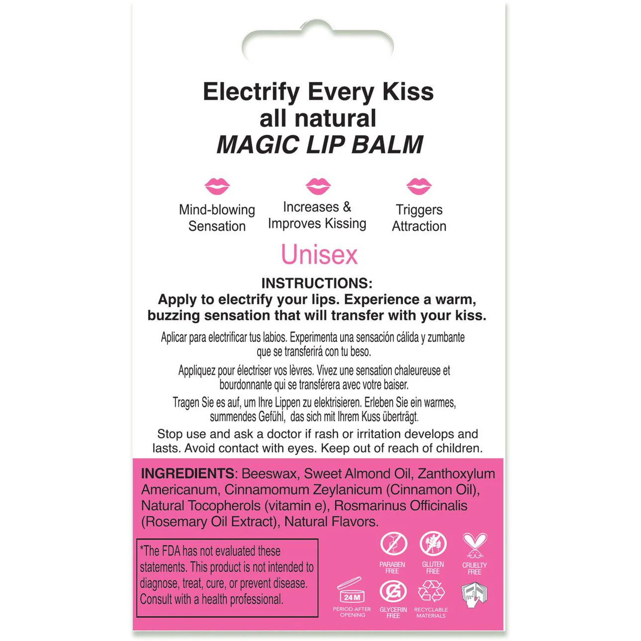 X On The Lips Buzzing Lip Balm With Pheromones By Sensuva 0.15 oz - Image 7