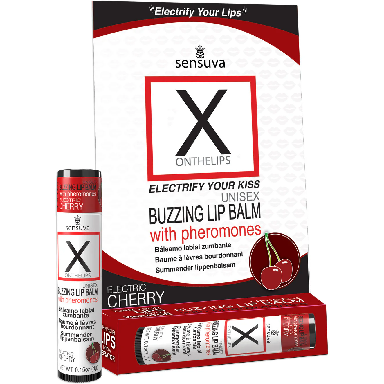 X On The Lips Buzzing Lip Balm With Pheromones By Sensuva 0.15 oz - Image 9